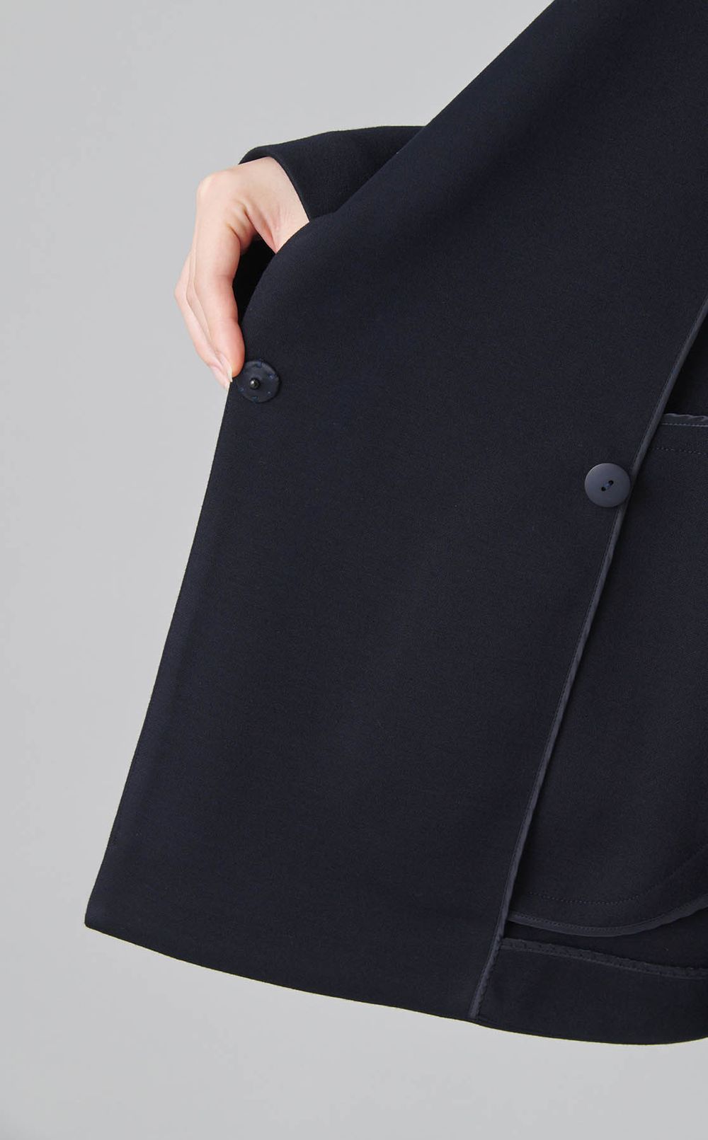 ショールカラーダンボールニットコート