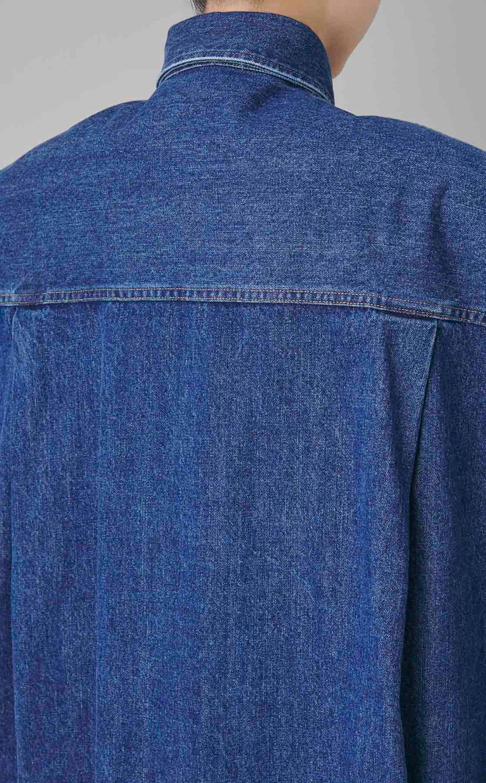 オーバーサイズデニムシャツブルゾン