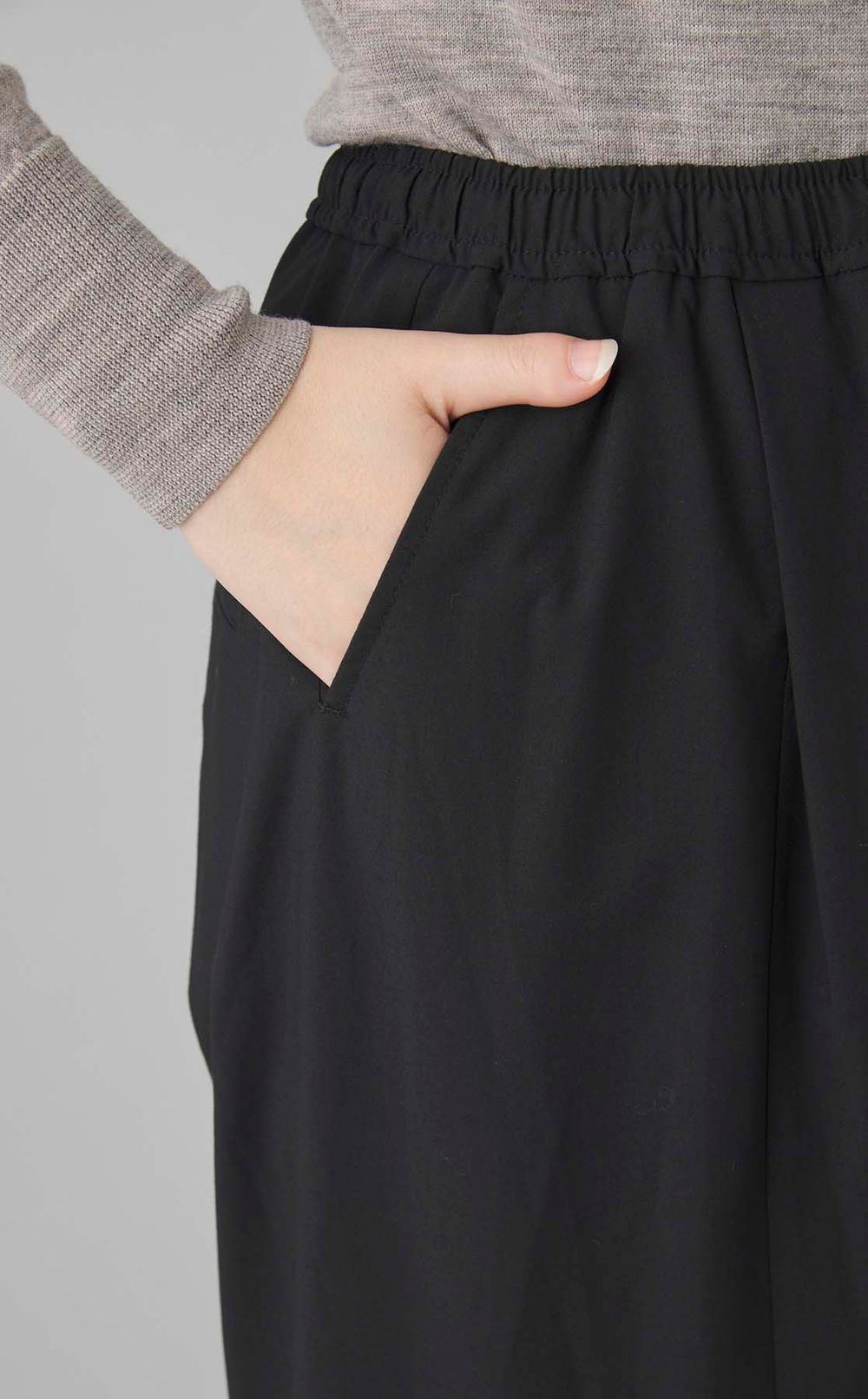 プリーツスカートレイヤードパンツ