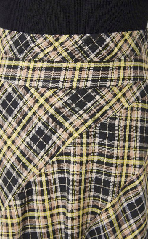 ランダムチェックフレアスカート