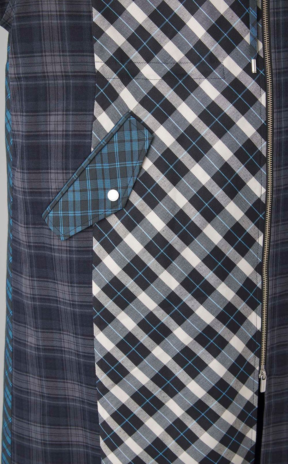 チェックオーバーモッズコート