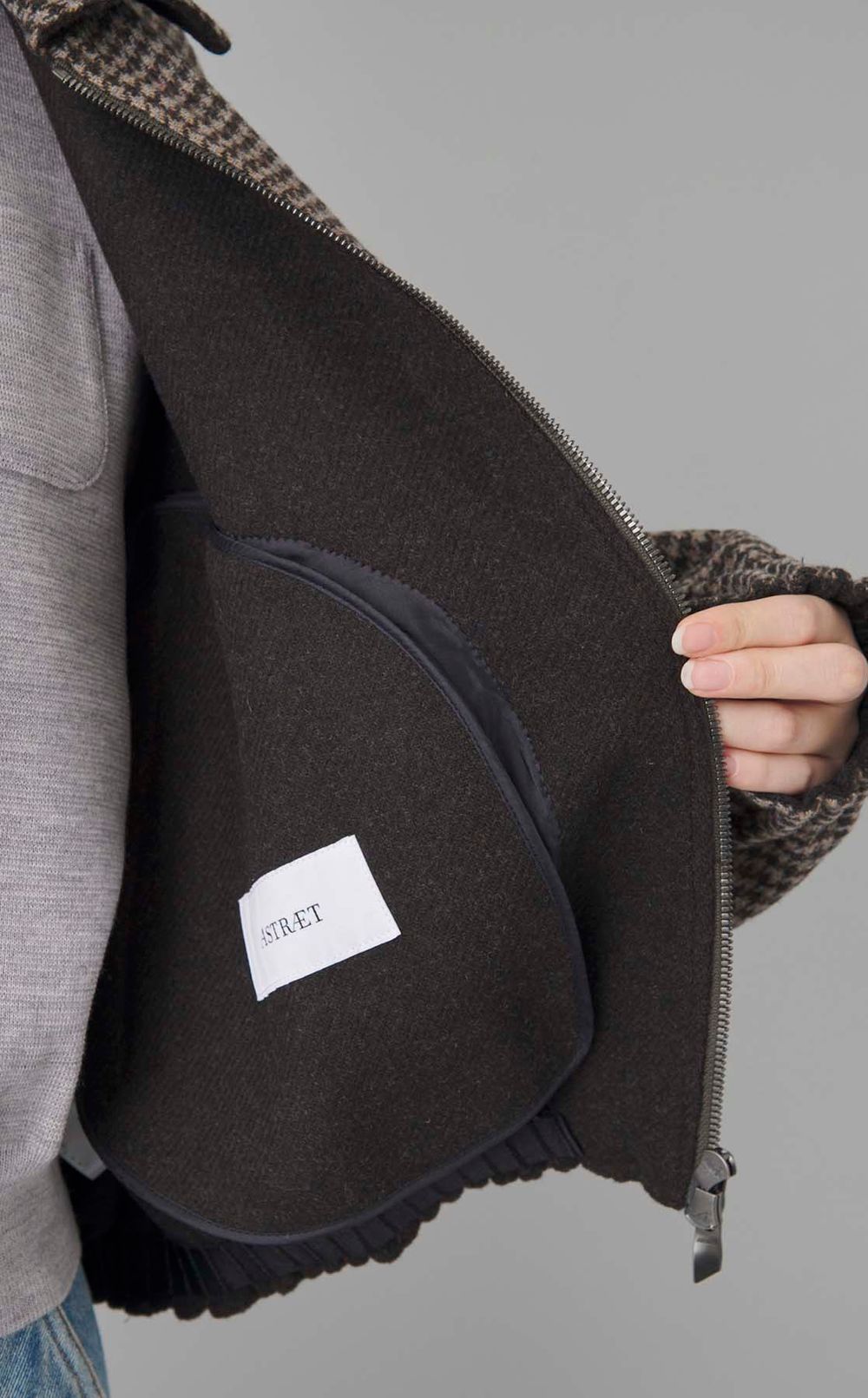 ウールショートギャザーブルゾン