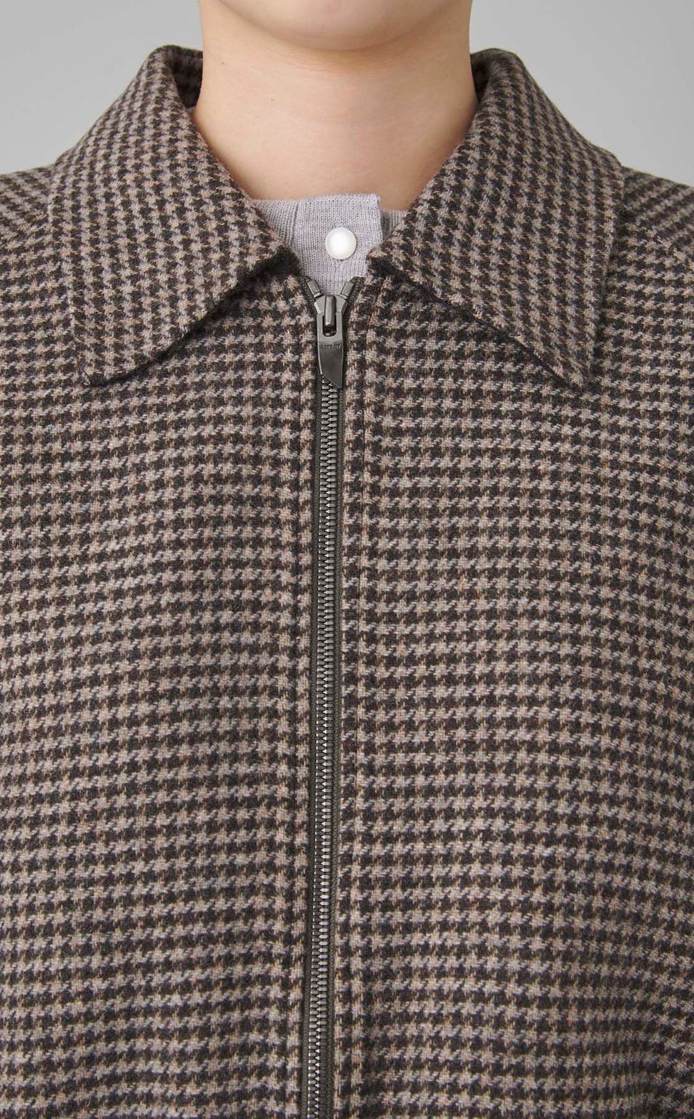 ウールショートギャザーブルゾン