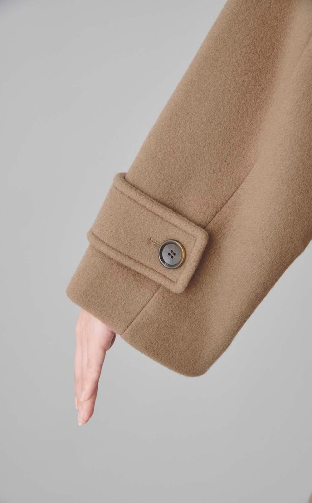 Aラインウールミドルコート