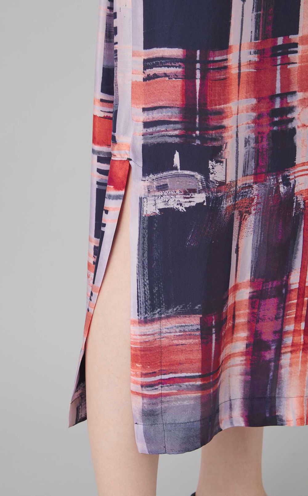 ペインティングプリントロングワンピース