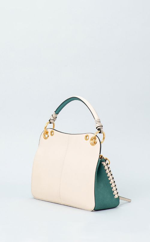 パイソンベルト付ハンドバッグ