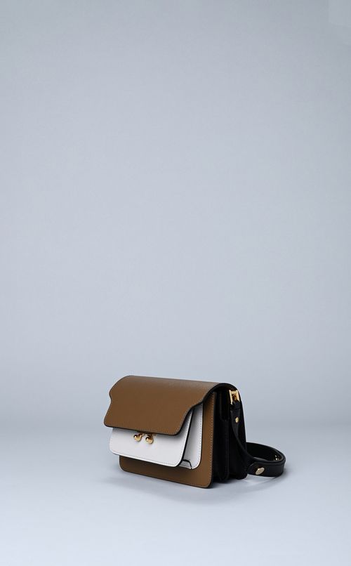 バイカラーミニトランクバッグ