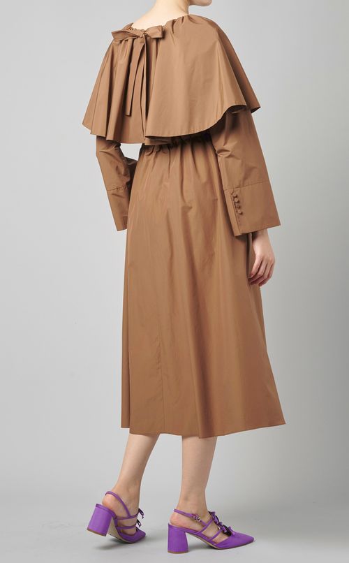 ケープ風フレアワンピース