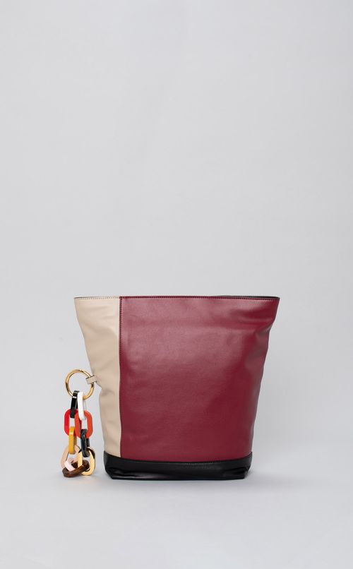 バイカラークラッチバッグ