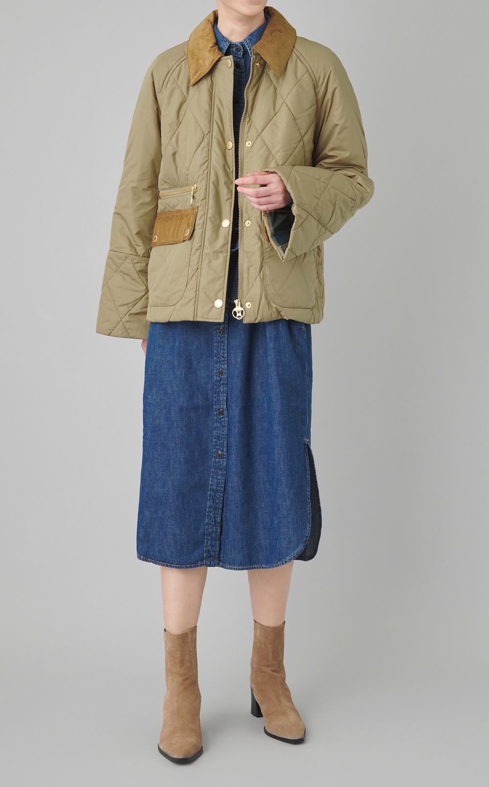 デニムシャツワンピース