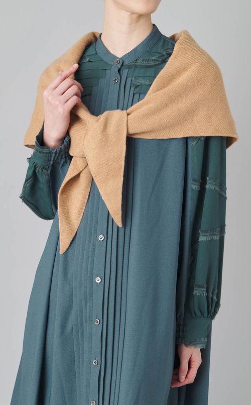 トライアングルカシミヤニットストール