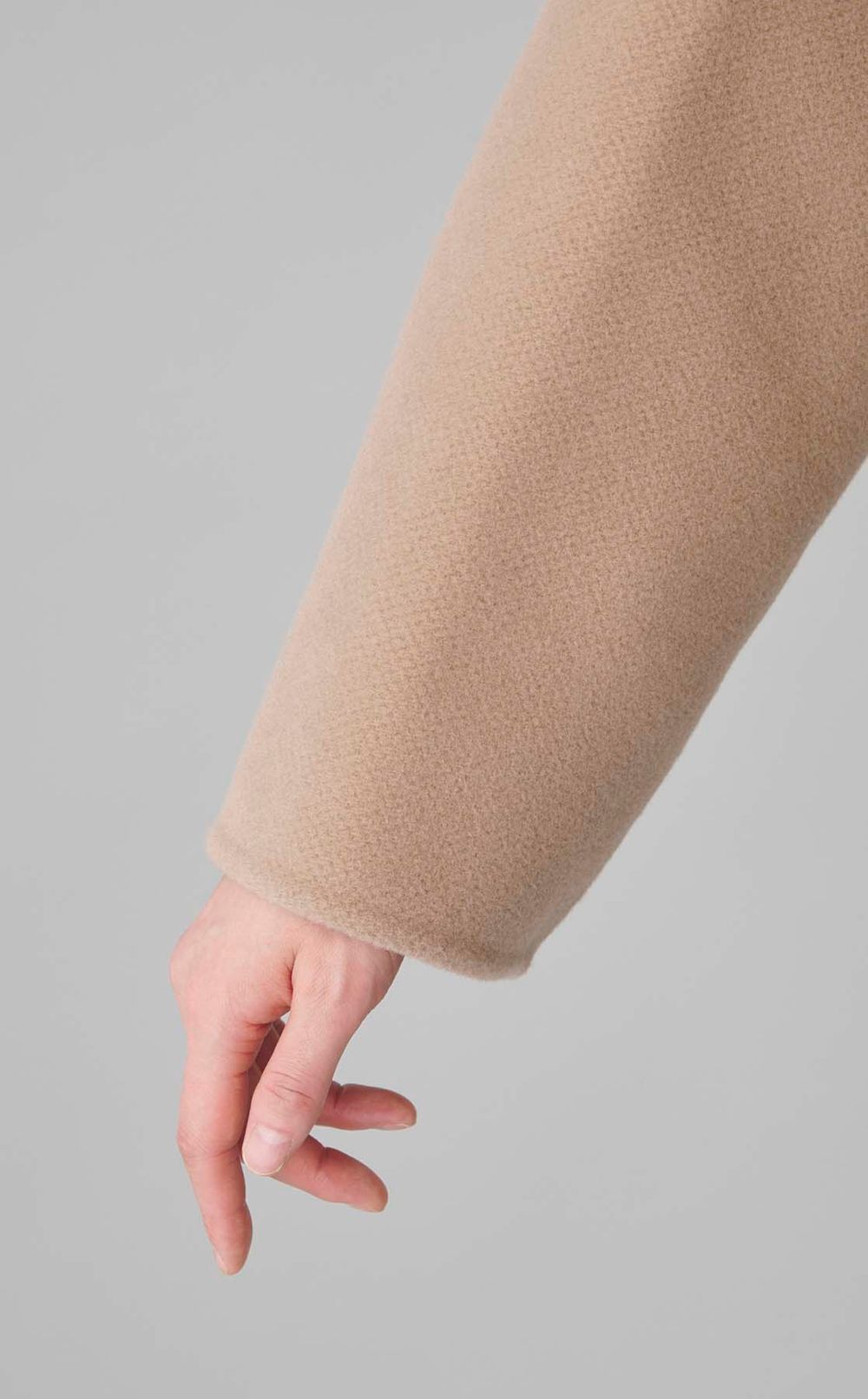 ウエストベルトクロップドコート