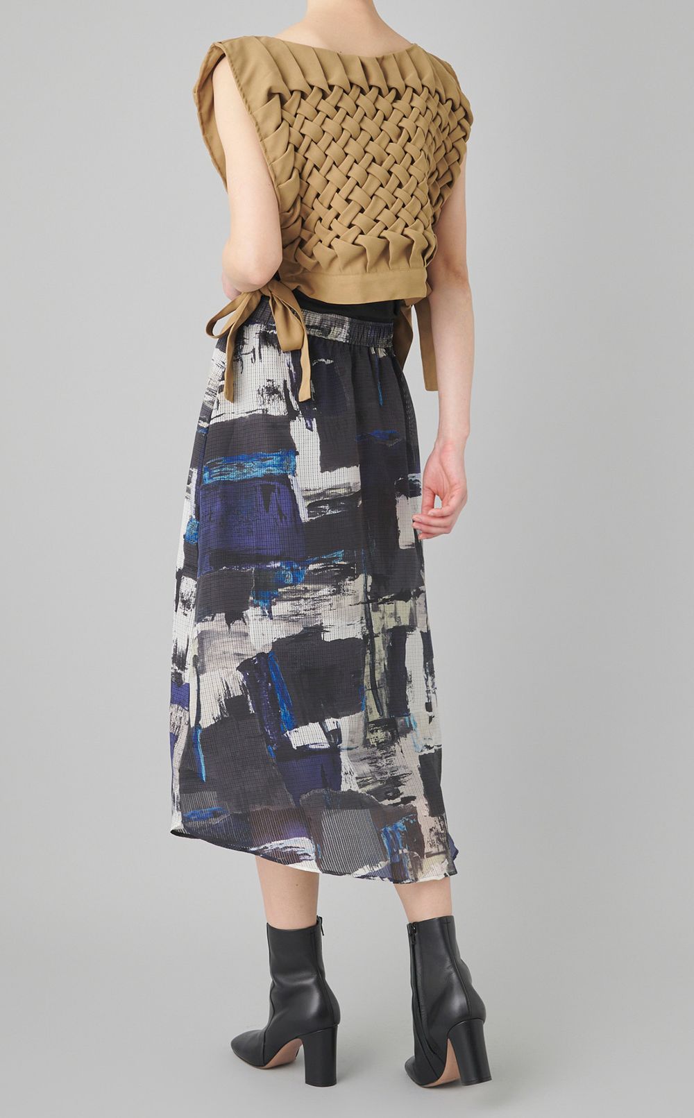 【reADdress】サイドシャーリングスカート