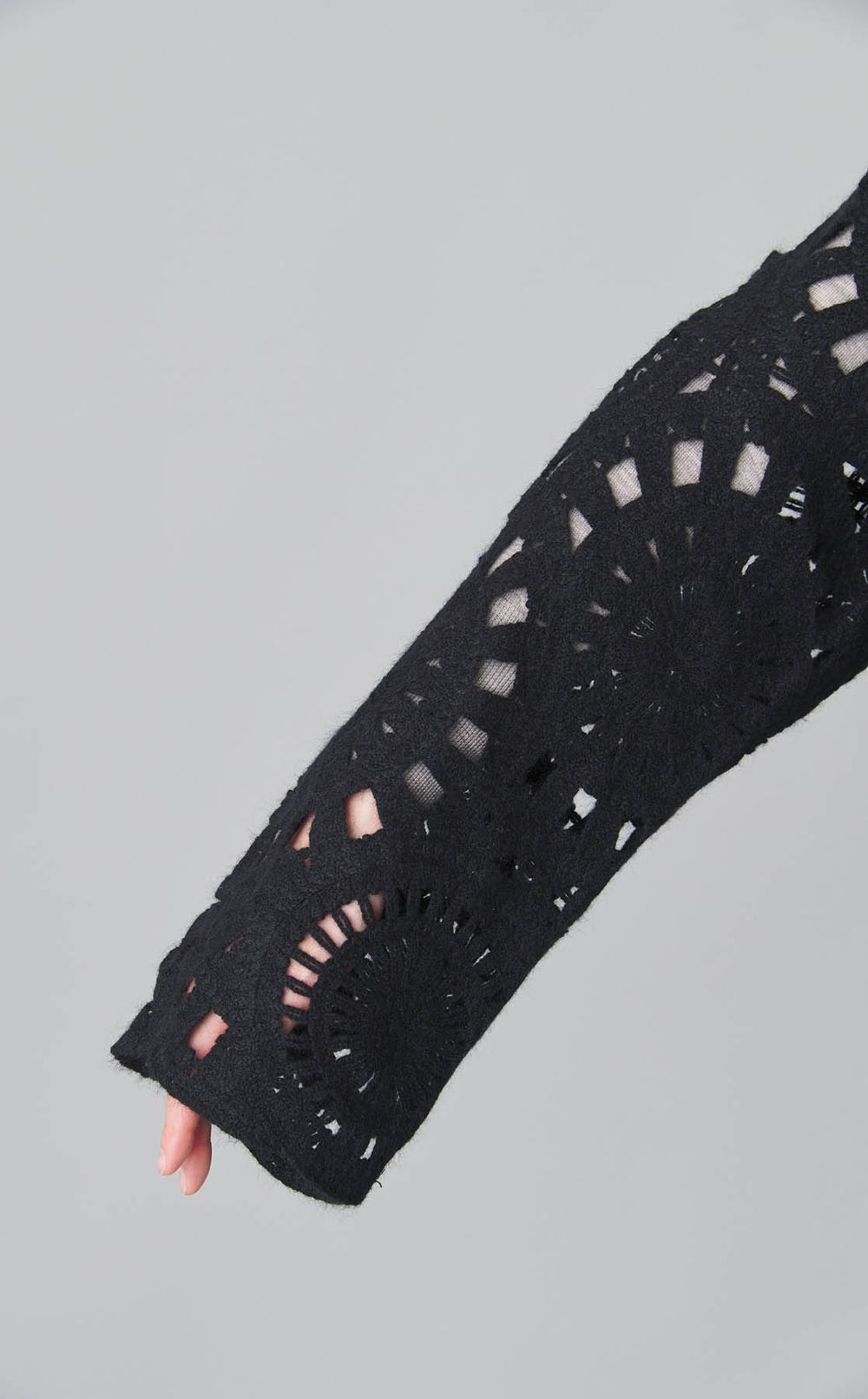 エンブロイダリーニットジャケット