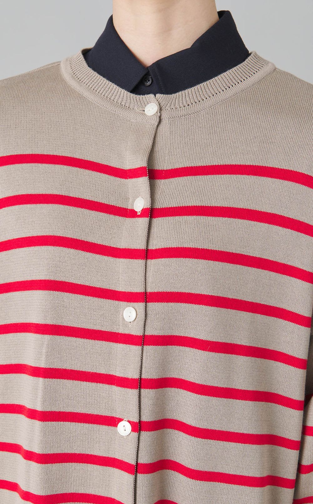 2wayワイドボーダーカーディガン