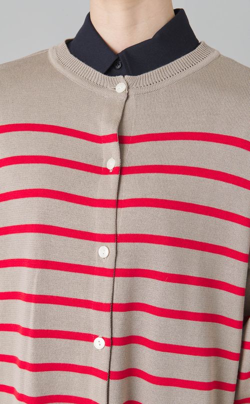 2wayワイドボーダーカーディガン