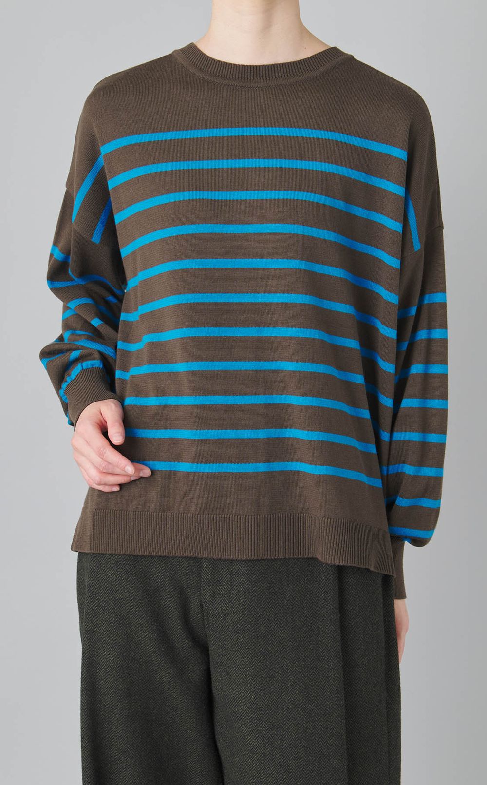 2wayワイドボーダーカーディガン