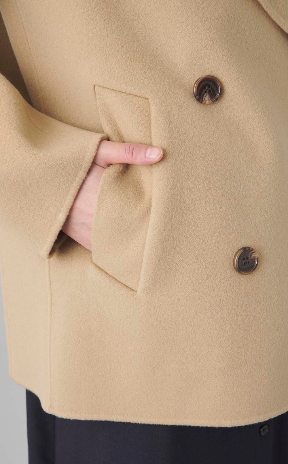 ウールカシミアピーコート