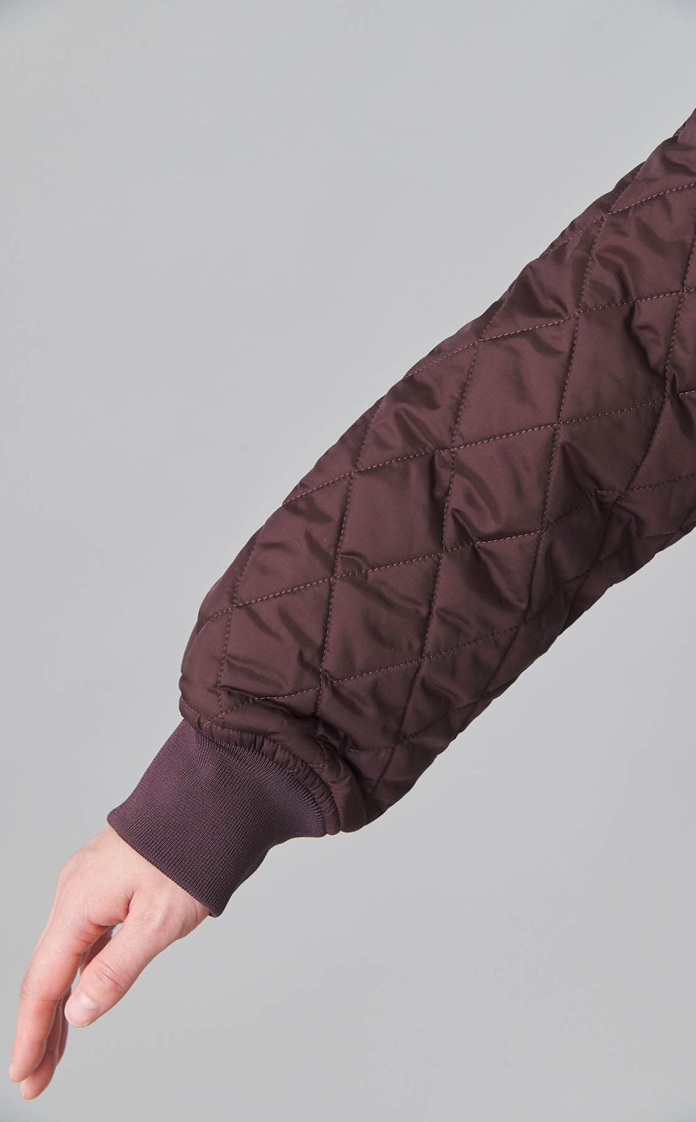 キルティングフーディコート