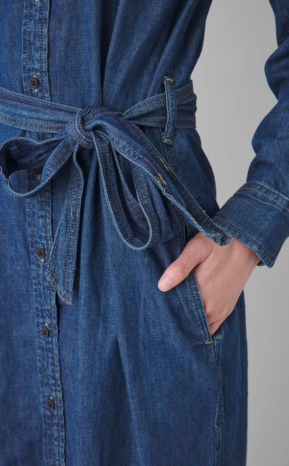 デニムシャツワンピース