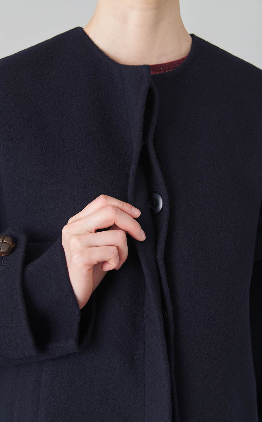 リバー仕立てショートコート