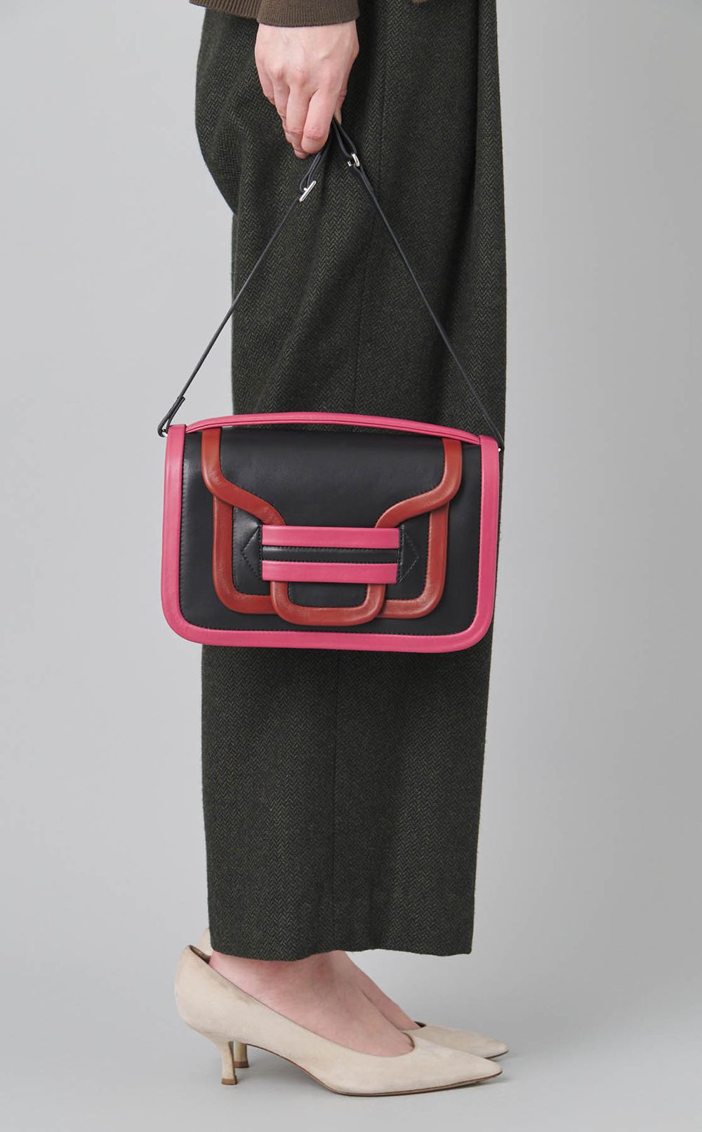 ALPHAカラーブロックショルダーバッグ