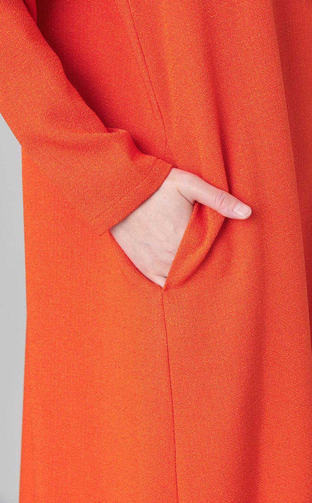 異素材コンビハイネックワンピース