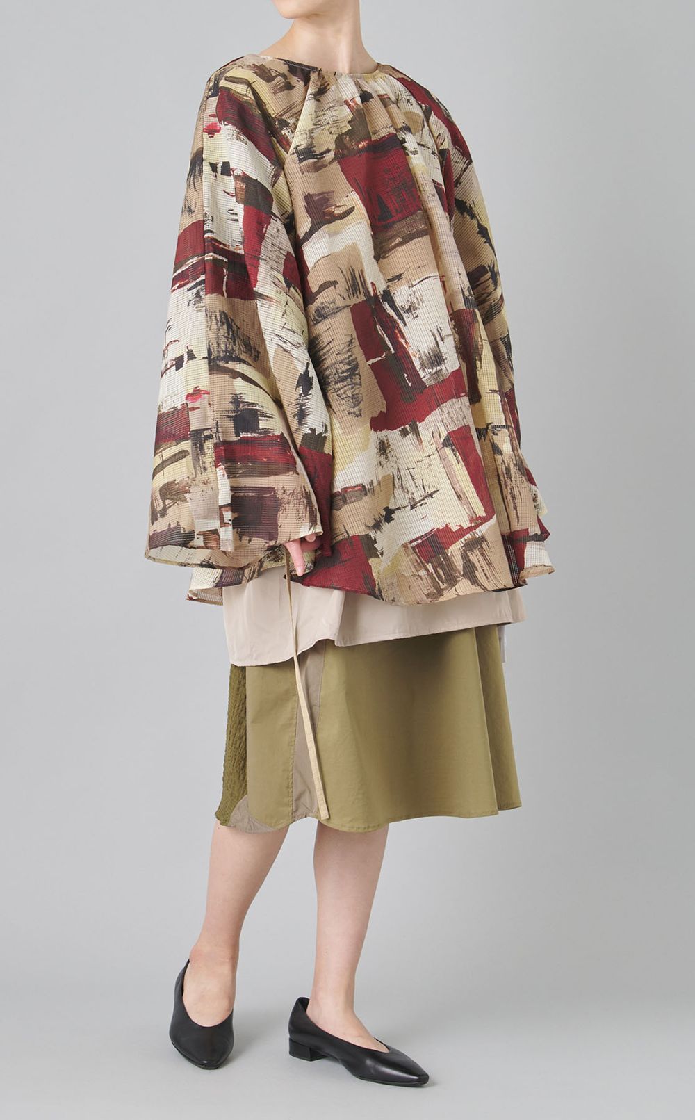 【reADdress】レイヤードシフォンワンピース