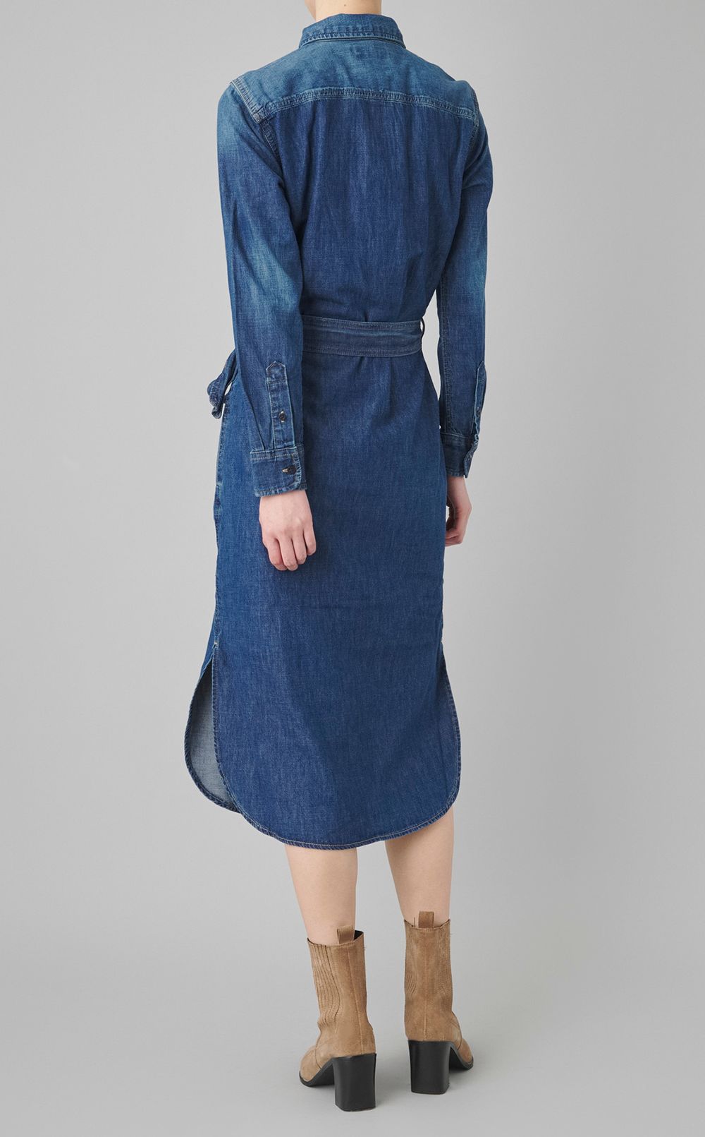 デニムシャツワンピース