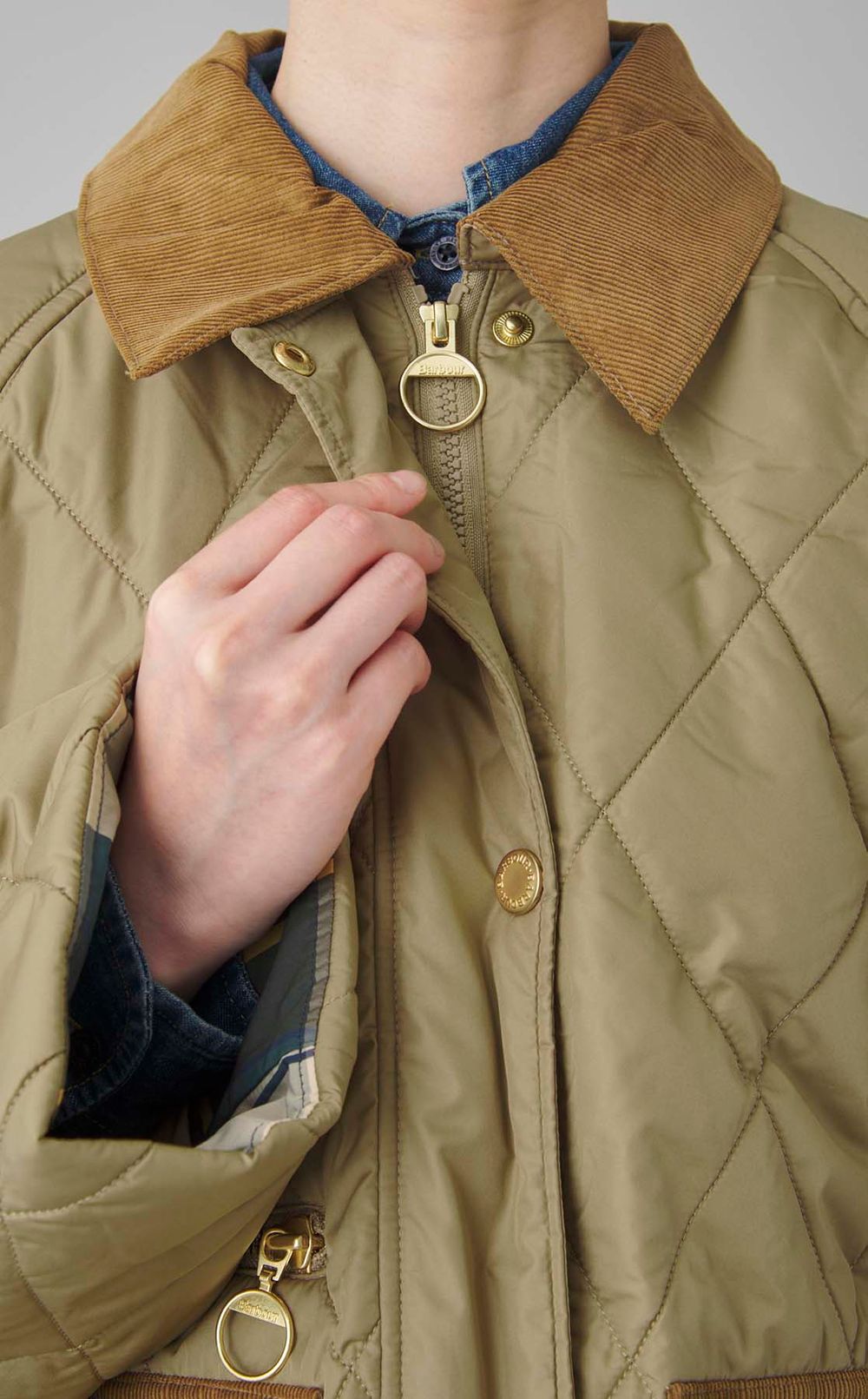 キルティングショートブルゾン