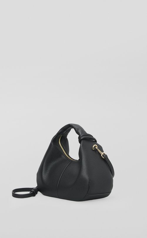 ショルダーベルト付きラウンドバッグ