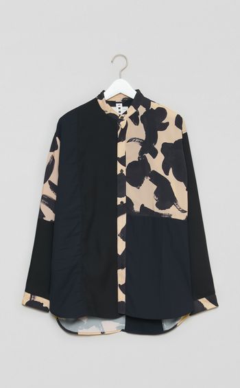 【reADdress】リメイクスタンドカラーシャツ