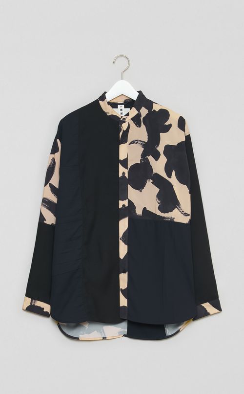 【reADdress】リメイクスタンドカラーシャツ