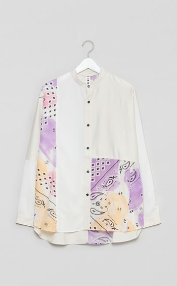 【reADdress】リメイクスタンドカラーシャツ