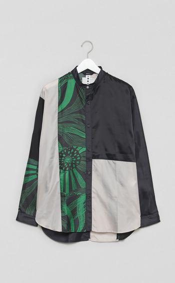 【reADdress】リメイクスタンドカラーシャツ