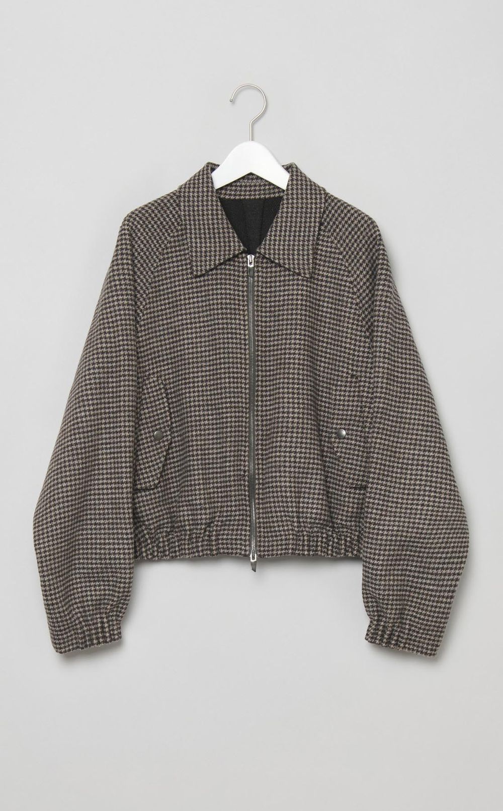 ウールショートギャザーブルゾン