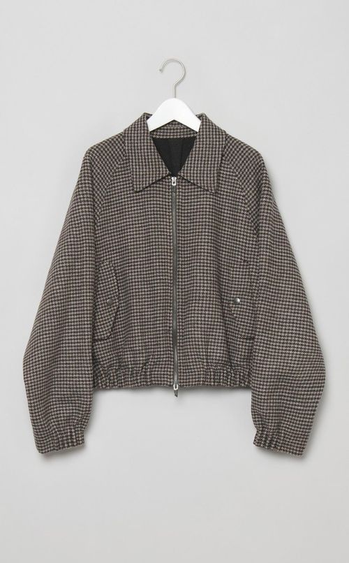 ウールショートギャザーブルゾン