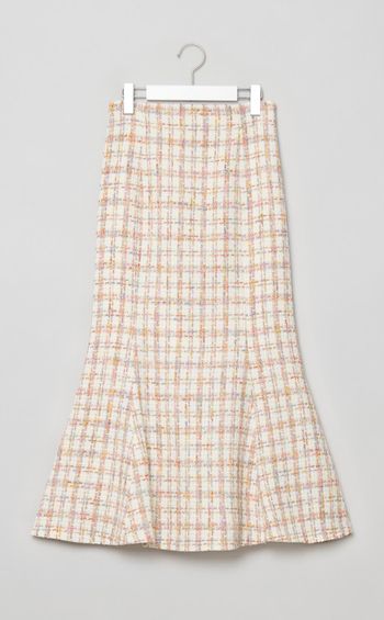 ツイードマーメイドスカート