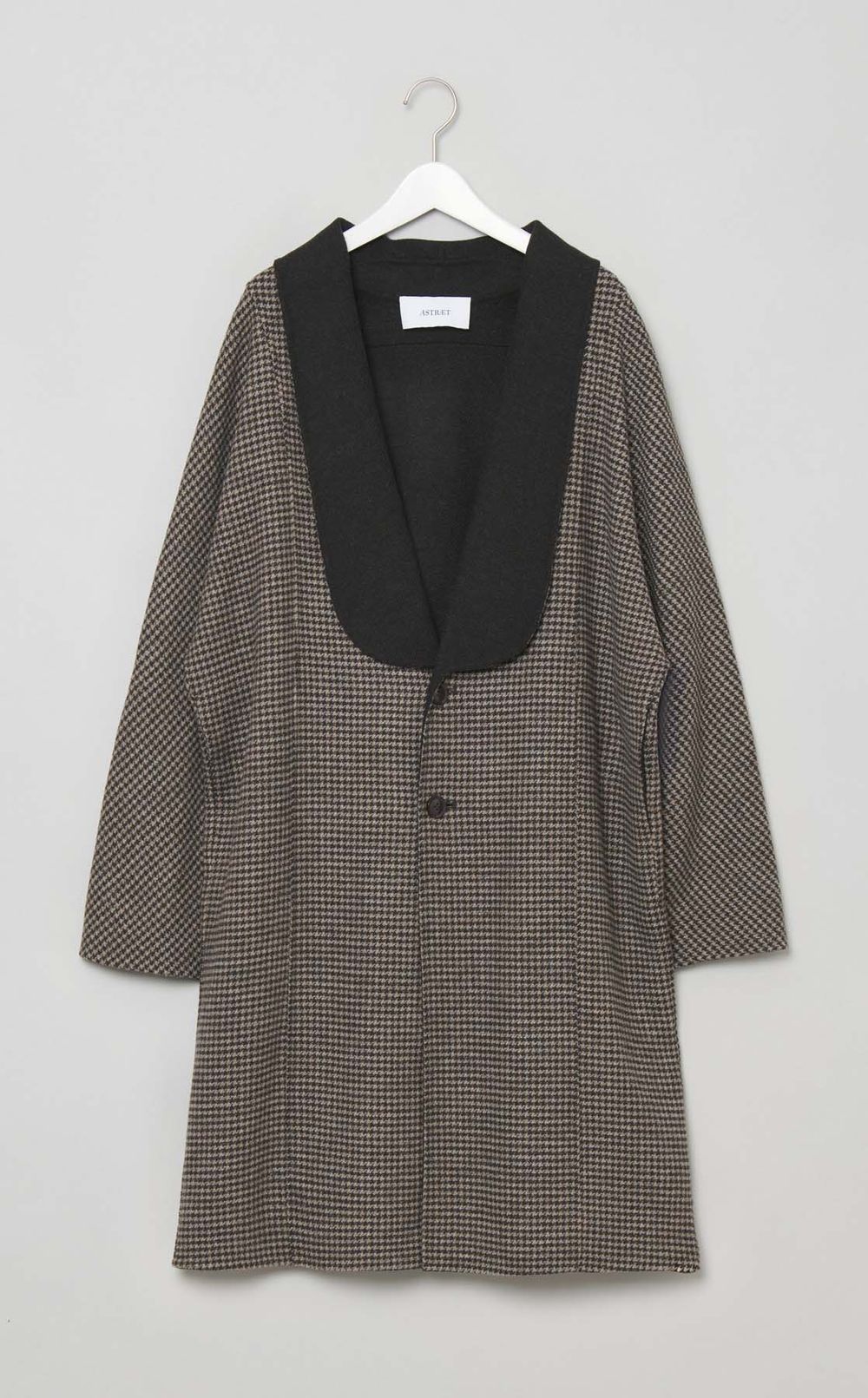 ショールカラーロングコート