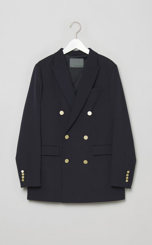 メタルボタンダブルジャケット