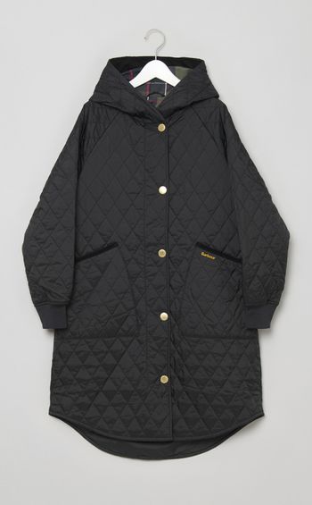 キルティングフーディコート