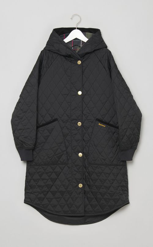 キルティングフーディコート