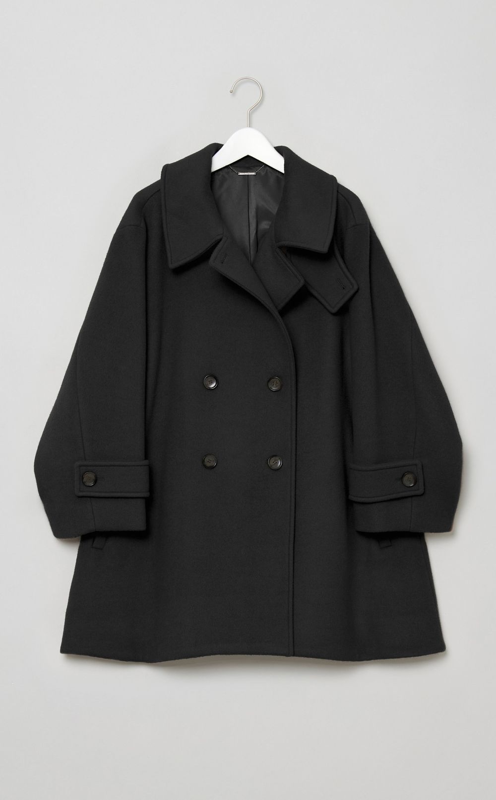 Aラインウールミドルコート