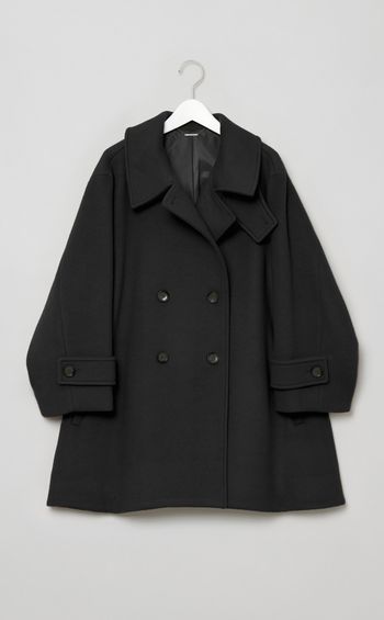 Aラインウールミドルコート