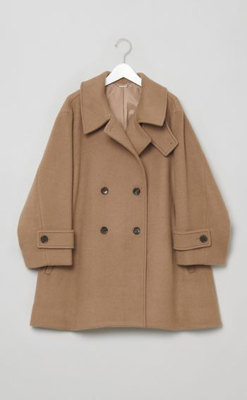 Aラインウールミドルコート