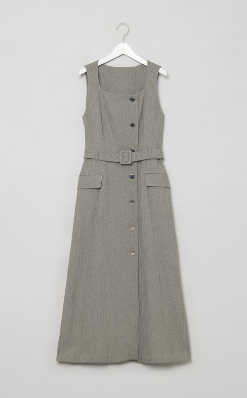 ダブルヘリンボーンジレワンピース