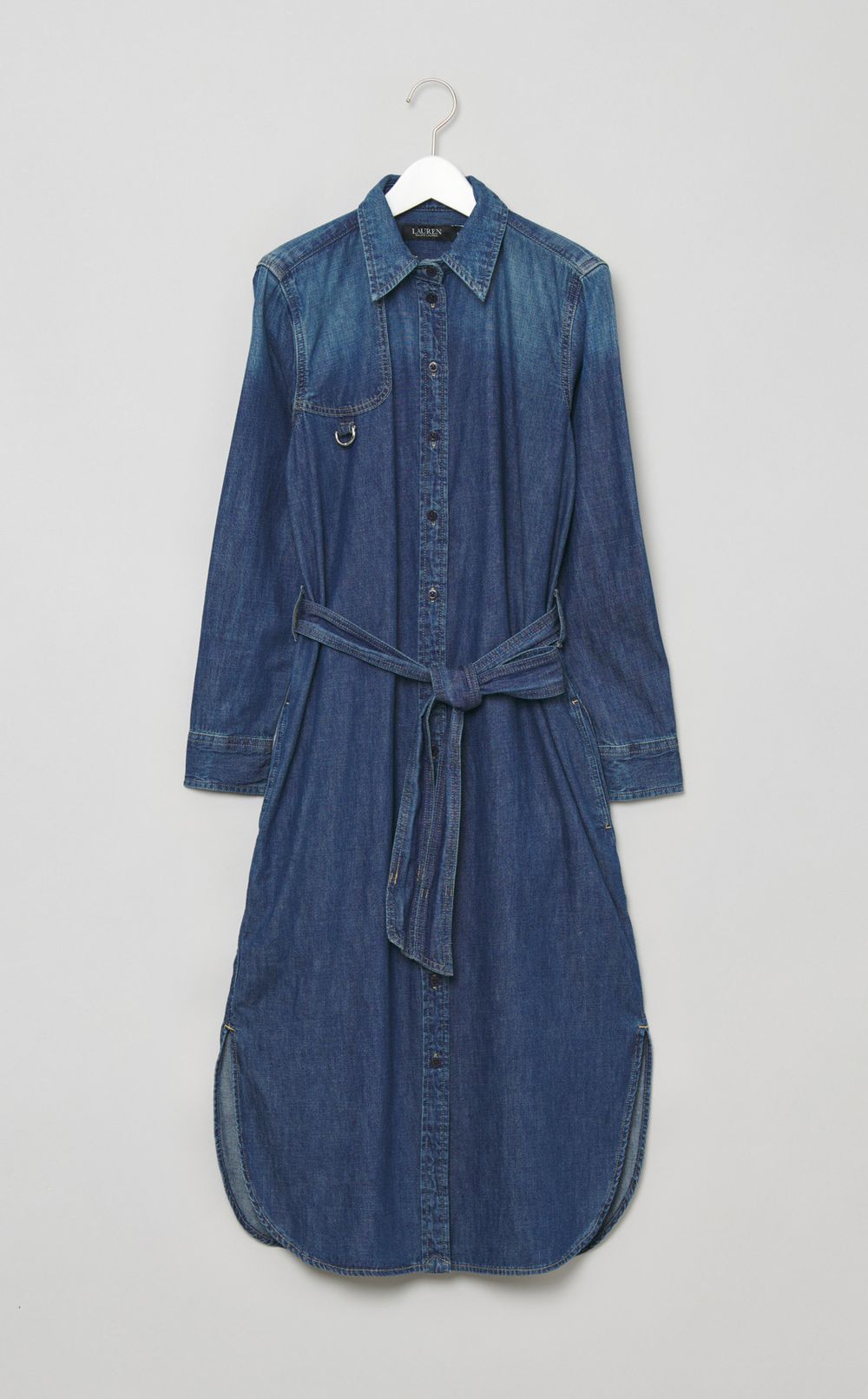 デニムシャツワンピース