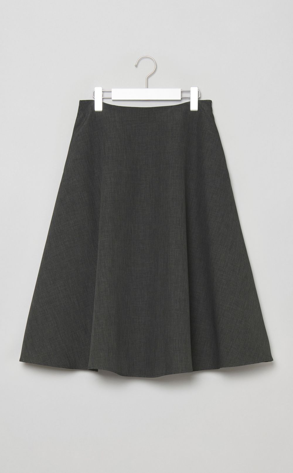 ギャザーソリッドミディスカート