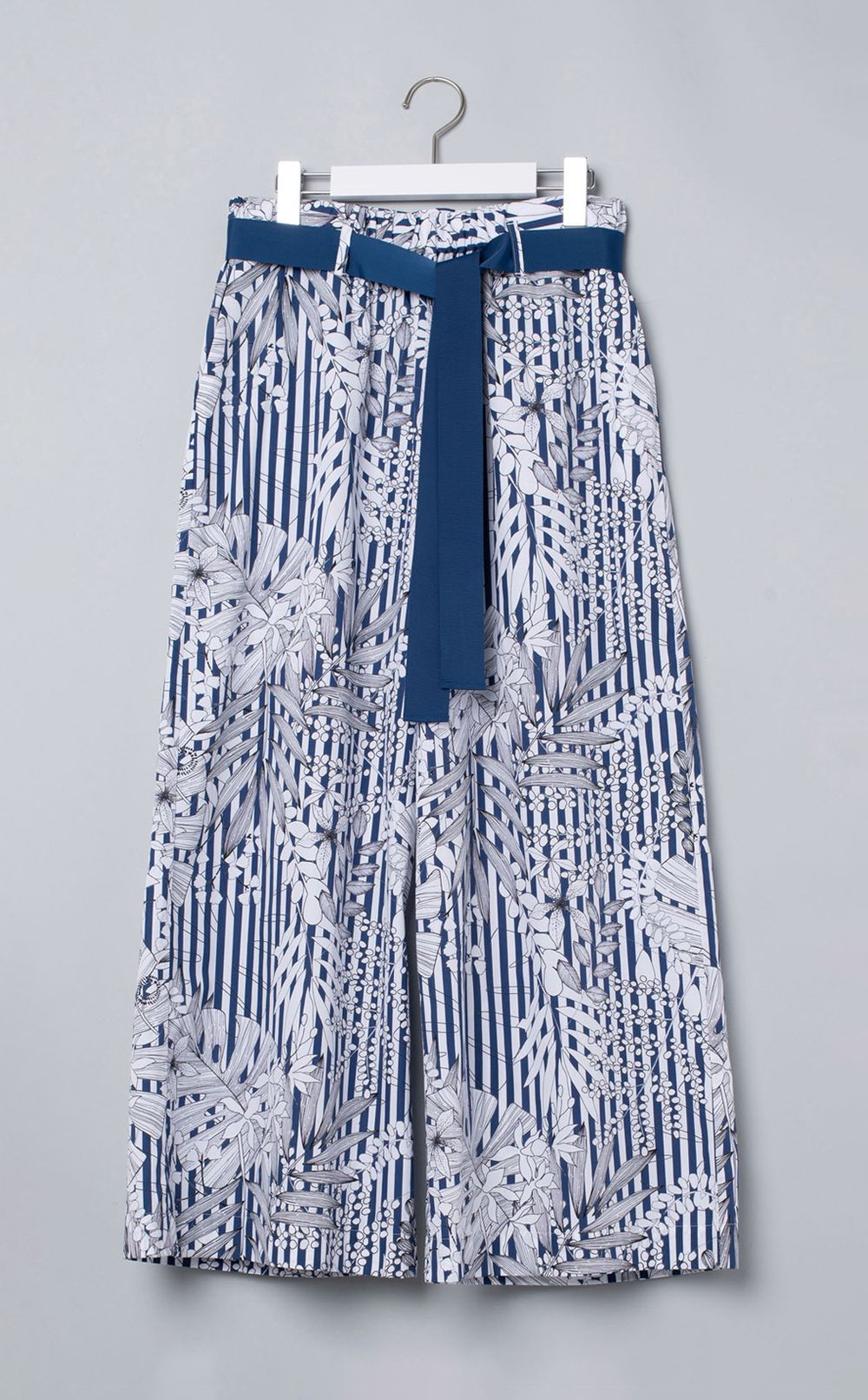 フラワープリントイージーパンツ