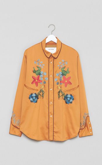 エンブロイダリーウエスタンシャツ